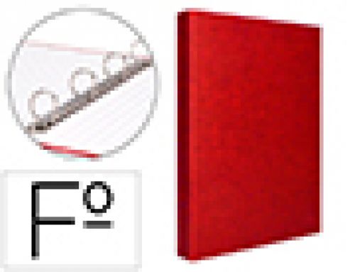 Capa liderpapel paper coat 4 aneis 25 mm forro pvc folio vermelho , Liderpapel , 25560 , 8423473255609